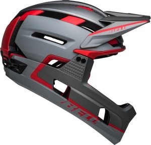 Bell Kask full face BELL SUPER AIR R Rozmiar kasku: M(55-59 cm), Wybierz kolor: Matte Grey Red 60