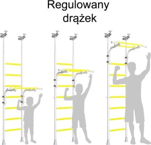Małpiszon Drabinka gimnastyczna Kometa 5 Romana biały 16