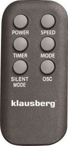 Klausberg WENTYLATOR KOLUMNOWY PODŁOGOWY Z PILOTEM 55W KLAUSBERG KB-7720 7