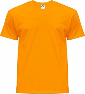 JHK T-shirt JHK TSRK 150 - dziecięca/młodzieżowa z krótkim rękawem wzmocniony lycrą ściągacz, 100% bawełna, 155g - ciepły czerwony. 12-14 1