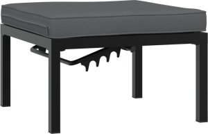 vidaXL vidaXL 4-cz. zestaw mebli do ogrodu, z poduszkami, czarne aluminium 4