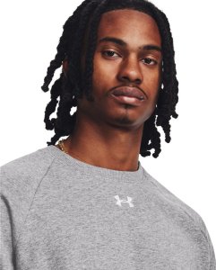 Under Armour Bluza męska UNDER ARMOUR Sportowa Rival Fleece Crew Szara M 5