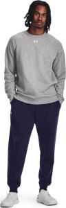 Under Armour Bluza męska UNDER ARMOUR Sportowa Rival Fleece Crew Szara M 6