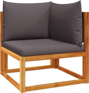 vidaXL vidaXL 9-cz. zestaw wypoczynkowy do ogrodu, z poduszkami, akacjowy 4