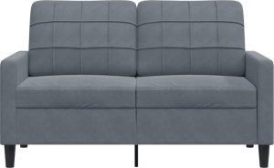 vidaXL vidaXL Sofa 2-osobowa, ciemnoszary, 120 cm, tapicerowana aksamitem 4