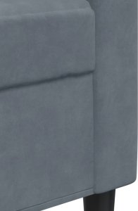 vidaXL vidaXL Sofa 2-osobowa, ciemnoszary, 120 cm, tapicerowana aksamitem 7