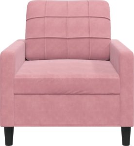 vidaXL vidaXL Fotel, różowy, 60 cm, obity aksamitem 4