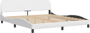 vidaXL vidaXL Rama łóżka z LED, biała, 180x200 cm, sztuczna skóra 8