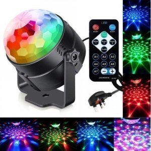 Dekoracja świąteczna PrzydaSie Kula Dyskotekowa Led Projektor Disco Rgb Pilot 2