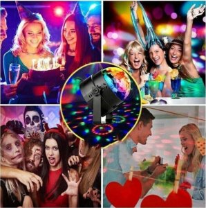 Dekoracja świąteczna PrzydaSie Kula Dyskotekowa Led Projektor Disco Rgb Pilot 6