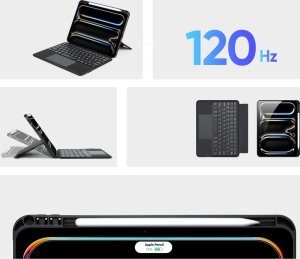Dux Ducis DUX DUCIS etui DK składane z klawiaturą bezprzewodową do iPad Pro 11 (2024) czarne 4