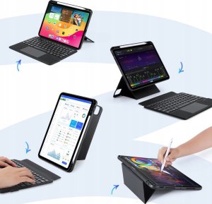 Dux Ducis DUX DUCIS etui DK składane z klawiaturą bezprzewodową do iPad Pro 11 (2024) czarne 5