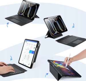 Dux Ducis Etui z klawiaturą bezprzewodową do iPad Pro 13 (2024) czarne 4