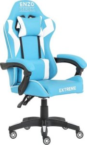 Fotel zenga.pl Fotel Gamingowy dla Gracza Extreme ENZO Blue White 1