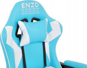 Fotel zenga.pl Fotel Gamingowy dla Gracza Extreme ENZO Blue White 13