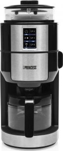 Ekspres przelewowy Princess Princess 249408 Grind and Brew Compact Deluxe, Drip coffee maker, 0.75 L, Coffee beans, Built-in grinder, 750 W, Stainless steel 1