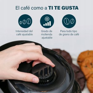 Ekspres przelewowy Princess Princess 249408 Grind and Brew Compact Deluxe, Drip coffee maker, 0.75 L, Coffee beans, Built-in grinder, 750 W, Stainless steel 18