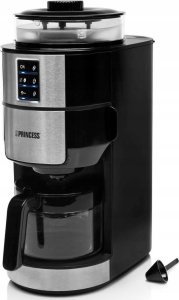Ekspres przelewowy Princess Princess 249408 Grind and Brew Compact Deluxe, Drip coffee maker, 0.75 L, Coffee beans, Built-in grinder, 750 W, Stainless steel 8