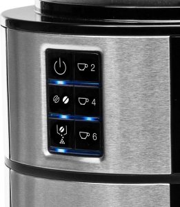 Ekspres przelewowy Princess Princess 249408 Grind and Brew Compact Deluxe, Drip coffee maker, 0.75 L, Coffee beans, Built-in grinder, 750 W, Stainless steel 10