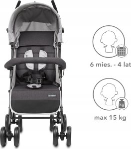 Wózek Kidwell KIDWELL WÓZEK PARASOLKA NELLI GRAY/GRAPHITE 5901130105243 11