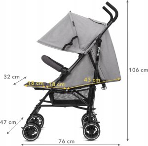 Wózek Kidwell KIDWELL WÓZEK PARASOLKA NELLI GRAY/GRAPHITE 5901130105243 12