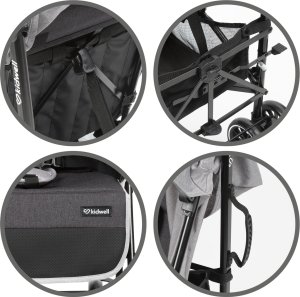 Wózek Kidwell KIDWELL WÓZEK PARASOLKA NELLI GRAY/GRAPHITE 5901130105243 14