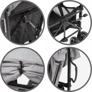 Wózek Kidwell KIDWELL WÓZEK PARASOLKA NELLI GRAY/GRAPHITE 5901130105243 9