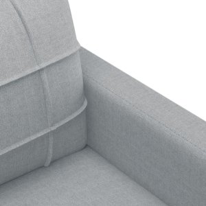 vidaXL VidaXL Sofa 3-osobowa, jasnoszara, 180 cm, tapicerowana tkaniną 6