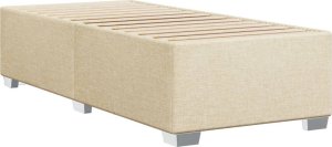 vidaXL vidaXL Rama łóżka, kremowa, 90 x 200 cm, tapicerowana tkaniną 6