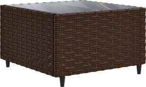 vidaXL vidaXL 7-cz. zestaw wypoczynkowy do ogrodu, z poduszkami, rattan PE 6