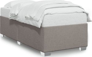 vidaXL vidaXL Rama łóżka, kolor taupe, 90x190 cm, tapicerowana tkaniną 2