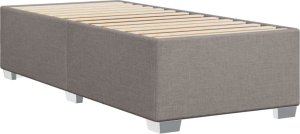 vidaXL vidaXL Rama łóżka, kolor taupe, 90 x 200 cm, tapicerowana tkaniną 6