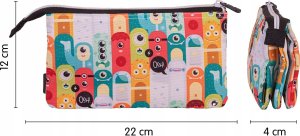 Piórnik Milan Piórnik 5 komorowy Aliens wielokolorowy MILAN 4