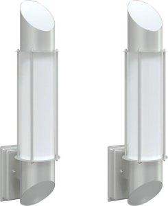 Kinkiet vidaXL vidaXL Kinkiety zewnętrzne, 2 szt. srebrne, stal nierdzewna 2