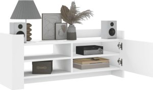 vidaXL vidaXL Szafka pod TV, biała, 100x35x40 cm, materiał drewnopochodny 3