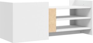 vidaXL vidaXL Szafka pod TV, biała, 100x35x40 cm, materiał drewnopochodny 6