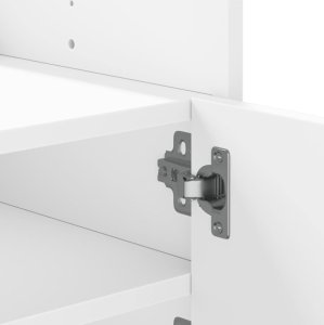 vidaXL vidaXL Szafka pod TV, biała, 100x35x40 cm, materiał drewnopochodny 9