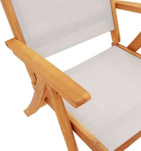 vidaXL 7-cz. zestaw mebli ogrodowych, lite drewno akacjowe i textilena 9