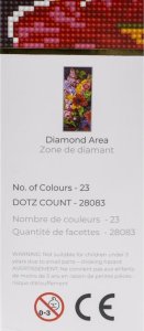 DIAMOND DOTZ Haft diamentowy Romantyczny bukiet 40x80cm DD10046 2