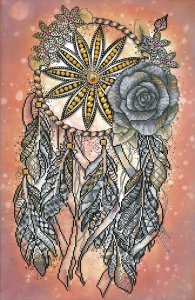 DIAMOND DOTZ Haft diamentowy Diamond Dotz Łapacz snów 55x80cm DD12057 2