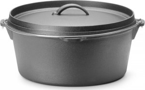 Hendi Kociołek żeliwny garnek myśliwski nad ognisko do zup gulaszy śr. 310 x 155 mm 7.2 l Kociołek żeliwny garnek myśliwski nad ognisko do zup gulaszy śr. 310 x 155 mm 7.2 l 2