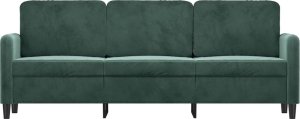 vidaXL VidaXL 3-Seater Sofa Dark Green 70.9" Velvet 3