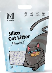 Żwirek dla kota Mersjo Żwirek silikonowy dla kota Mersjo Neutral 3,8L 8