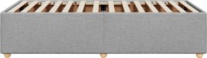 vidaXL Rama łóżka, jasnoszara, 80 x 200 cm, tapicerowana tkaniną 5