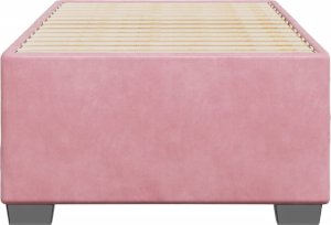 vidaXL vidaXL Rama łóżka, różowa, 90 x 200 cm, tapicerowana aksamitem 4