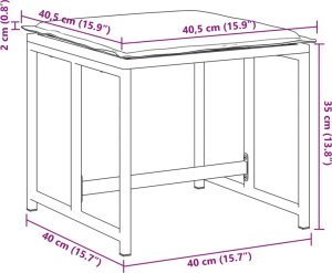 vidaXL vidaXL Stołki ogrodowe z poduszkami, 4 szt., białe, stal i textilene 9