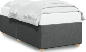 vidaXL Rama łóżka, ciemnoszara, 80x200 cm, tapicerowana tkaniną 2