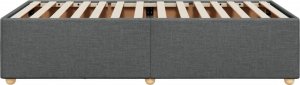 vidaXL Rama łóżka, ciemnoszara, 80x200 cm, tapicerowana tkaniną 5