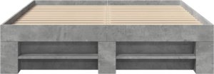 vidaXL vidaXL Rama łóżka, szarość betonu, 90x190 cm, materiał drewnopochodny 5