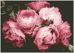 DIAMOND DOTZ Haft diamentowy Diamond Dotz Diamentowa mozaika Vintage Roses 51x39cm DQ9020 2
